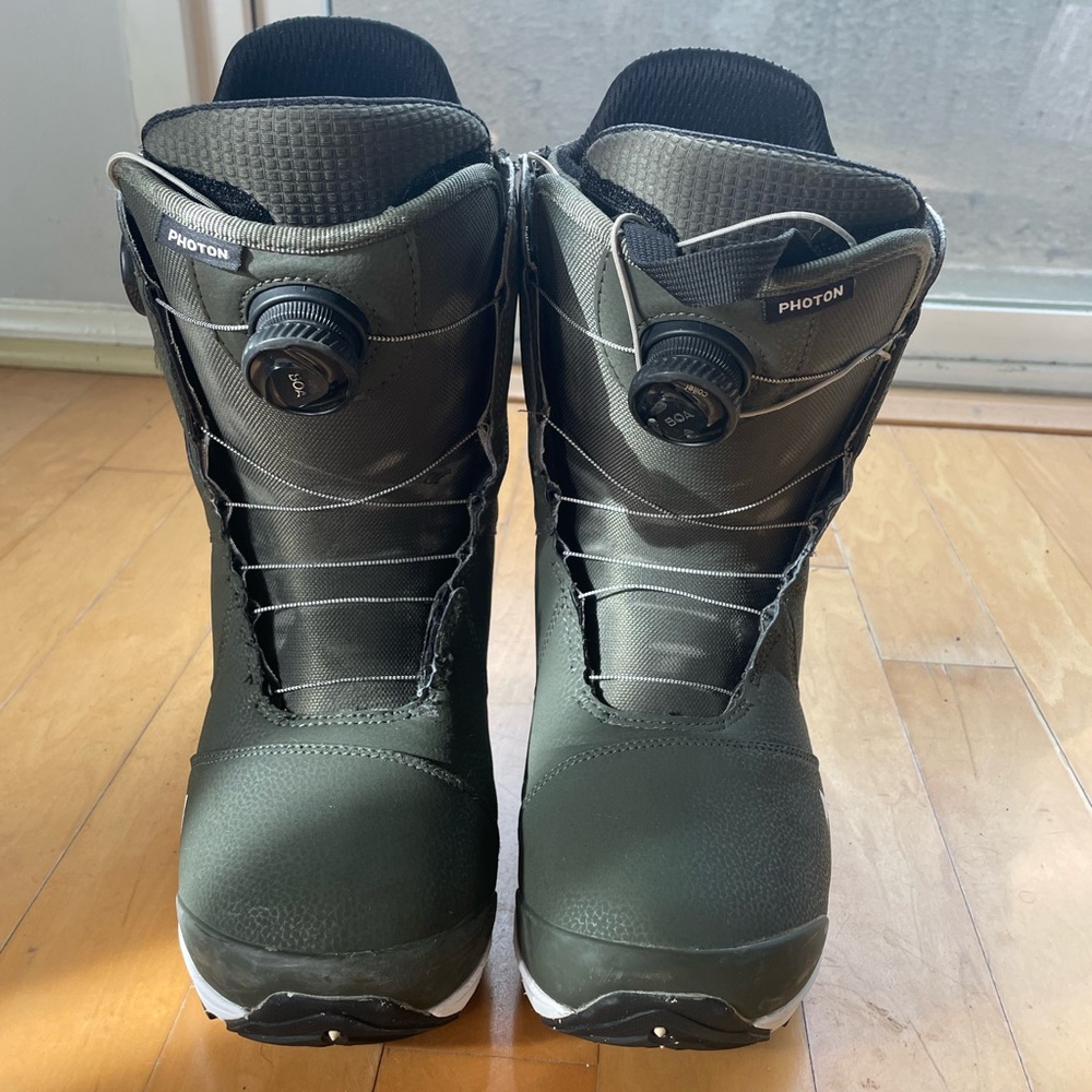 Burton Photon BOA Size 10 Hunter Green Snowboarding Boots